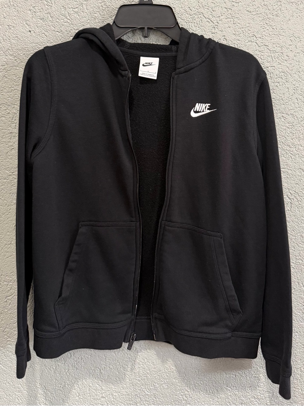 Nike Black Hooded Zip